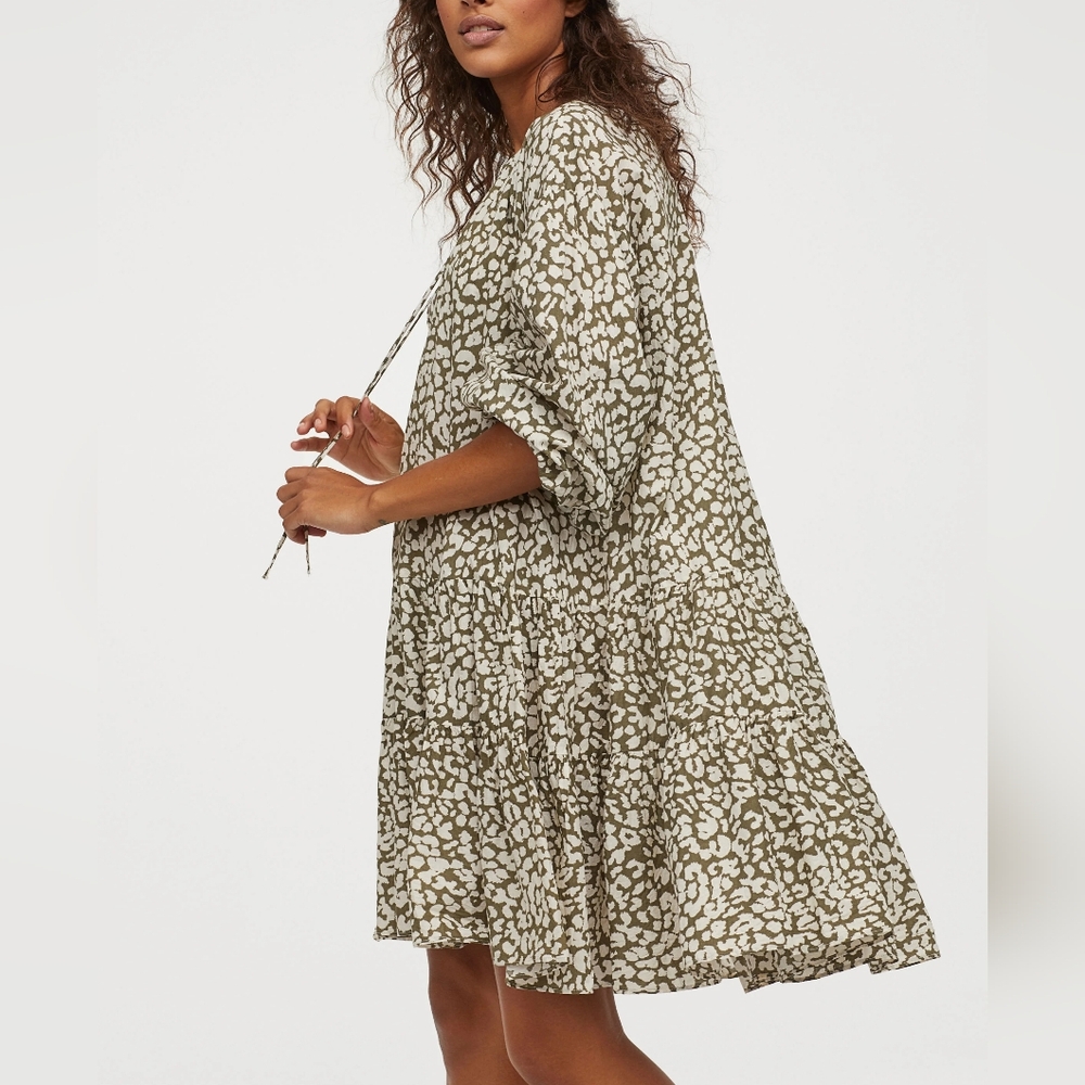 NWT Love Stories X H&M Tiered Beach Tunic Dress M